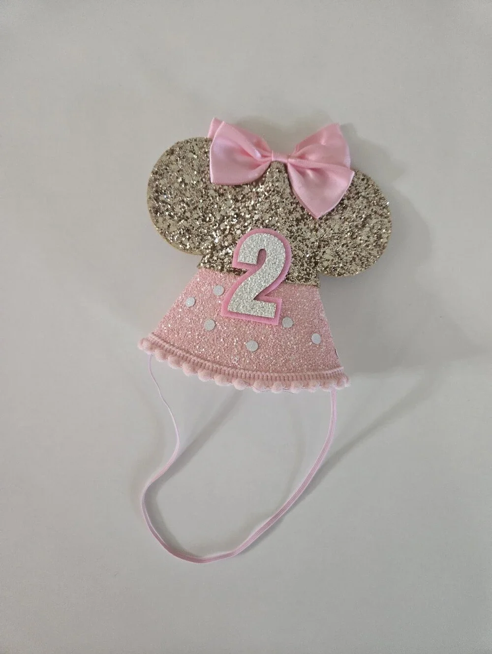 Minnie Mouse Ears, Pink, 2nd birthday, Birthday Crown Hat